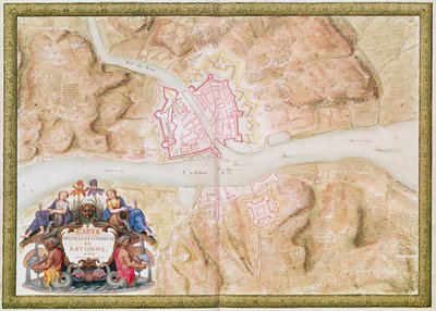 Plan and Map of the Town and Citadel of Bayonne, from the 
